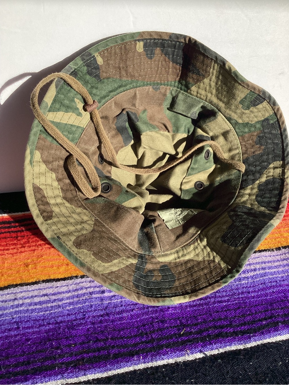U.S. army Camo hot weather camo bucket hat type 2 size 8 - Picture 7 of 9